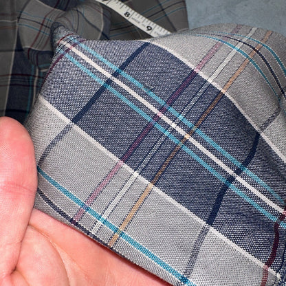 Pendleton Shirt M Blue VTG Virgin Wool Preppy Fireside 60s 70s Outdoors Mens