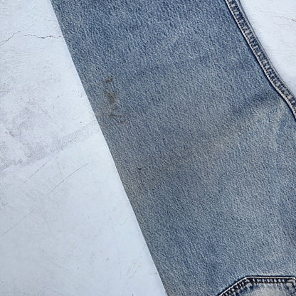 Levis 501 Vintage 90s USA XX Straight Leg Jeans Blue Light Wash 34x30 Act 31x29