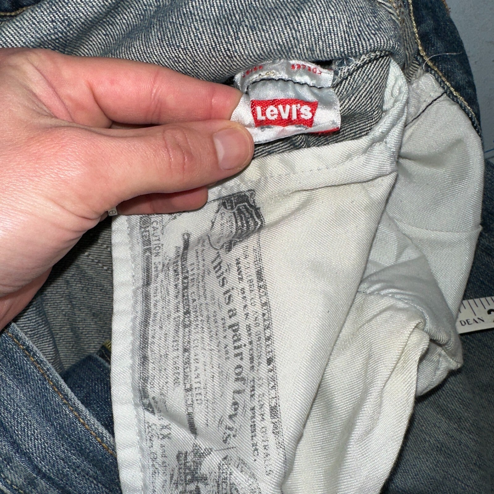 Levis 501 Vintage Y2K XX Straight Leg Jeans Blue Med Wash 36x30 Act 35x29