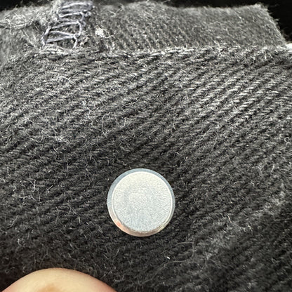 Vintage Lee Original Jeans Women's Long Black High Rise Tapered Capri 26x25 90s