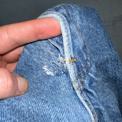 Levis 501 Vintage 80s USA XX Straight Leg Jeans Womens Blue Med Wash Act 22x33