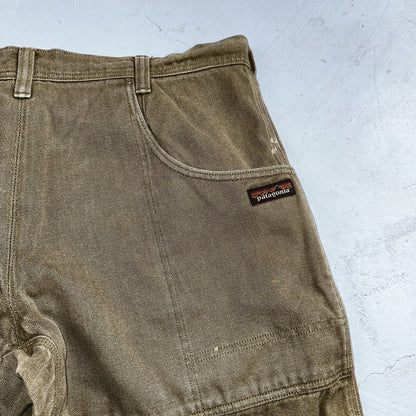 Patagonia Iron Forge Hemp Canvas Double Knee Brown Pants Mens 38 X 31 55296 40