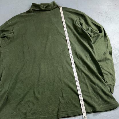 Pendleton VTG T Shirt Mens Large Turtleneck Green Long Sleeve Cotton Casual