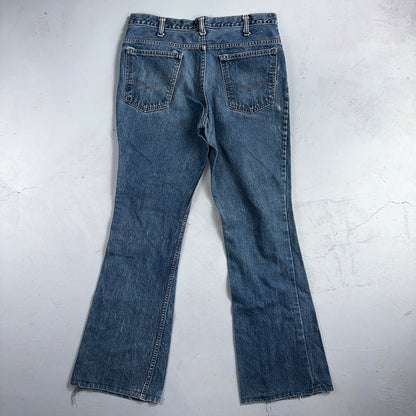 Levis 684 Vintage 70s USA Orange Tab Bootcut Flare Blue Bell Bottom Jeans 34x32