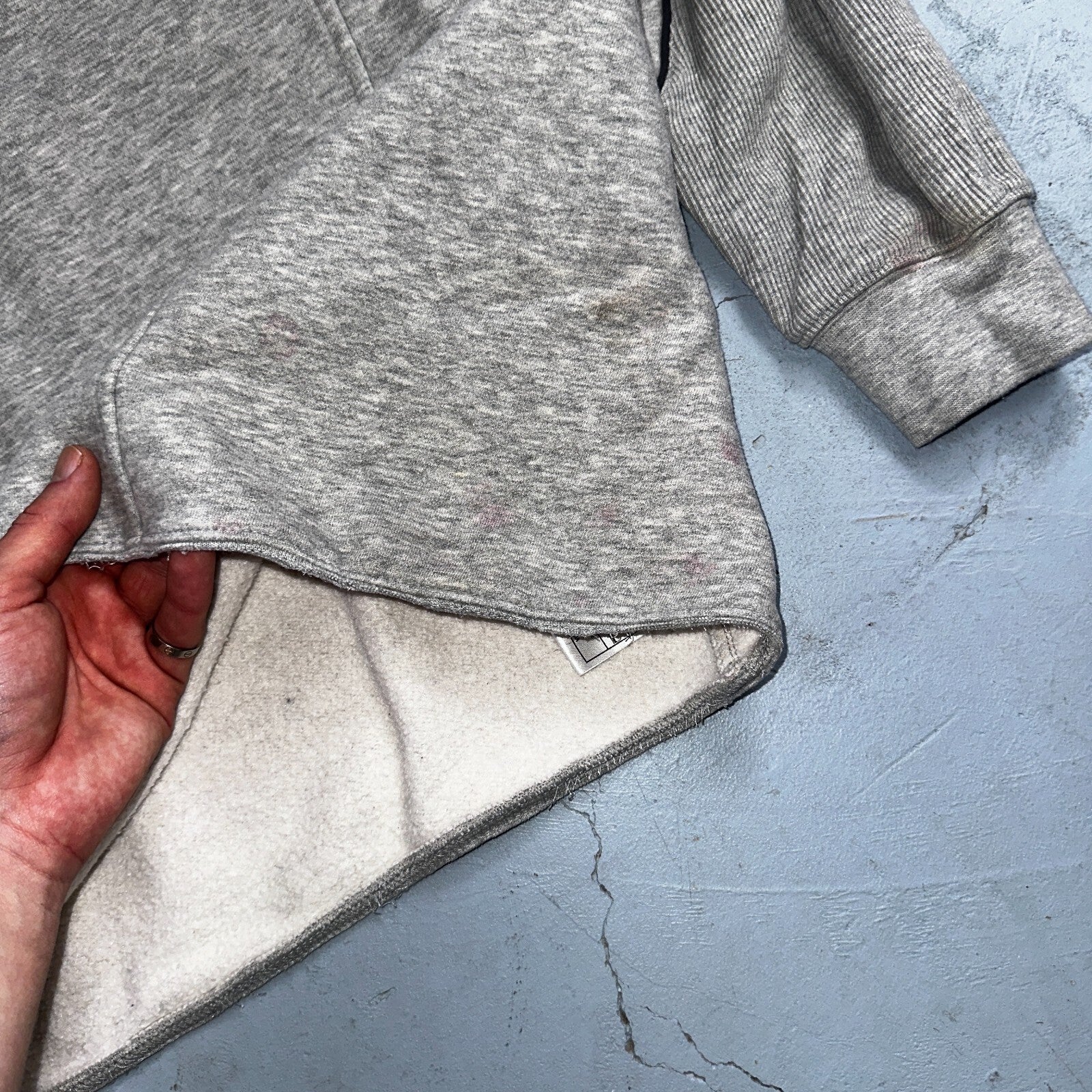 Nike 2XL Silver Tag Sweatshirt 90s VTG Crewneck Y2K Speed Stained Air Max Promo