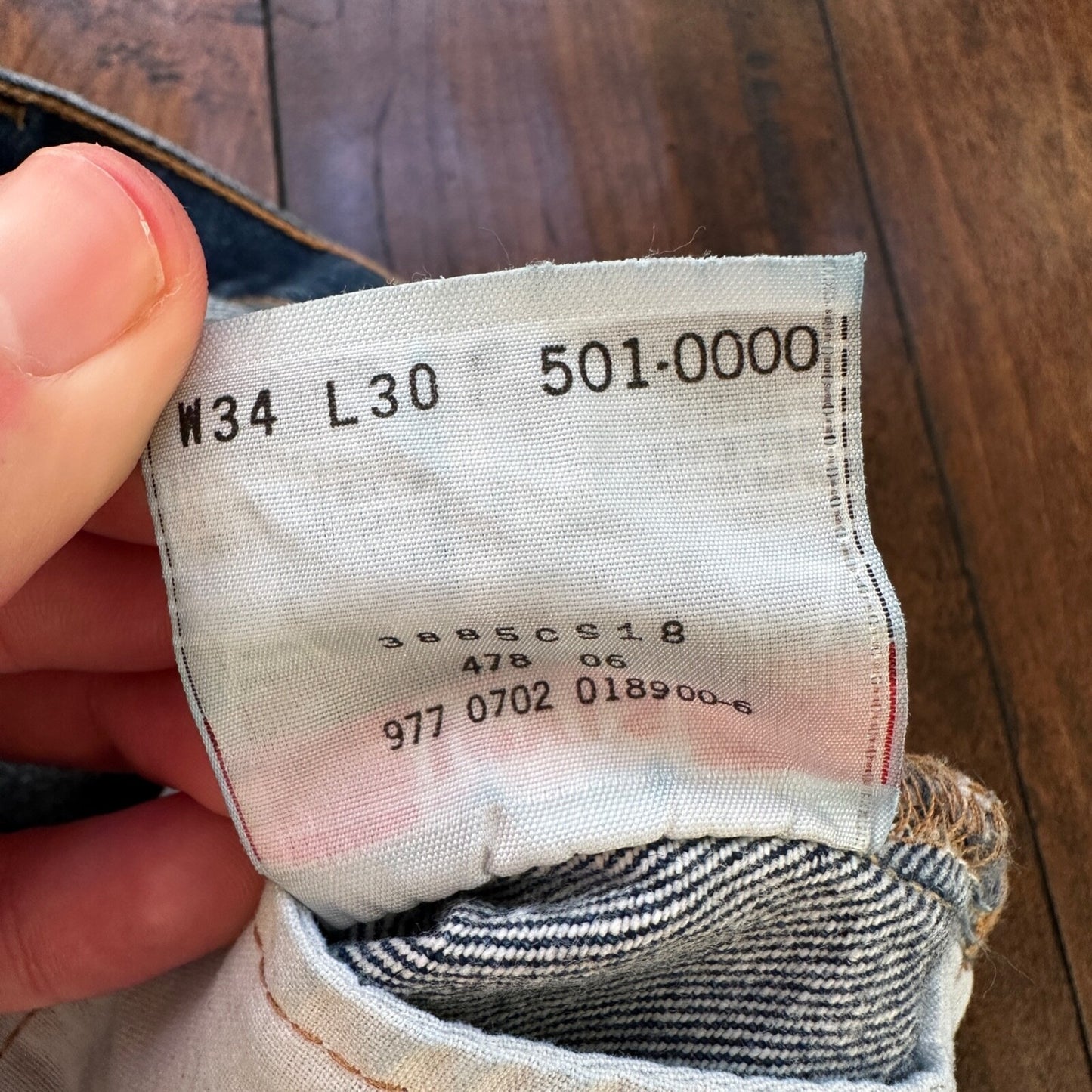 VTG Levis 501 XX Button Fly 90s Y2K Jeans Denim Straight Capri 34x30 Act 31x25