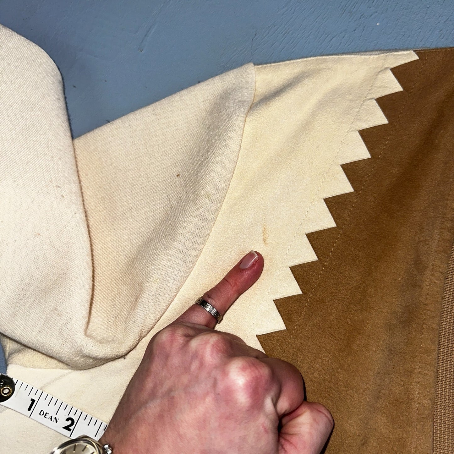 VTG St. Croix Knits Zephyr Wool Cardigan Size L Ivory Old Money Academia Preppy