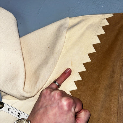 VTG St. Croix Knits Zephyr Wool Cardigan Size L Ivory Old Money Academia Preppy