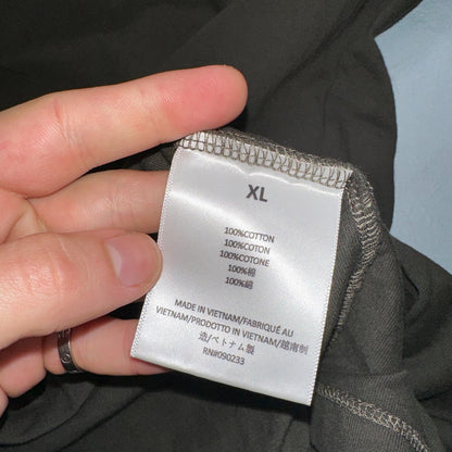 Essentials Fear Of God Brown Puff Print Logo Spell Our Men’s T Shirt XL Boxy