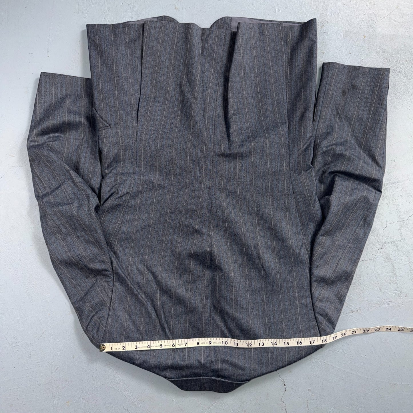 YSL Yves Saint Laurent Vintage Gray Grodin Jacket 38 Blazer Coat France Suit 80s