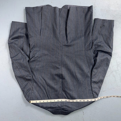 YSL Yves Saint Laurent Vintage Gray Grodin Jacket 38 Blazer Coat France Suit 80s