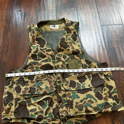 VTG Black Sheep Vest L Camouflage Japan Tan Hunting Game Pocket Frogskin