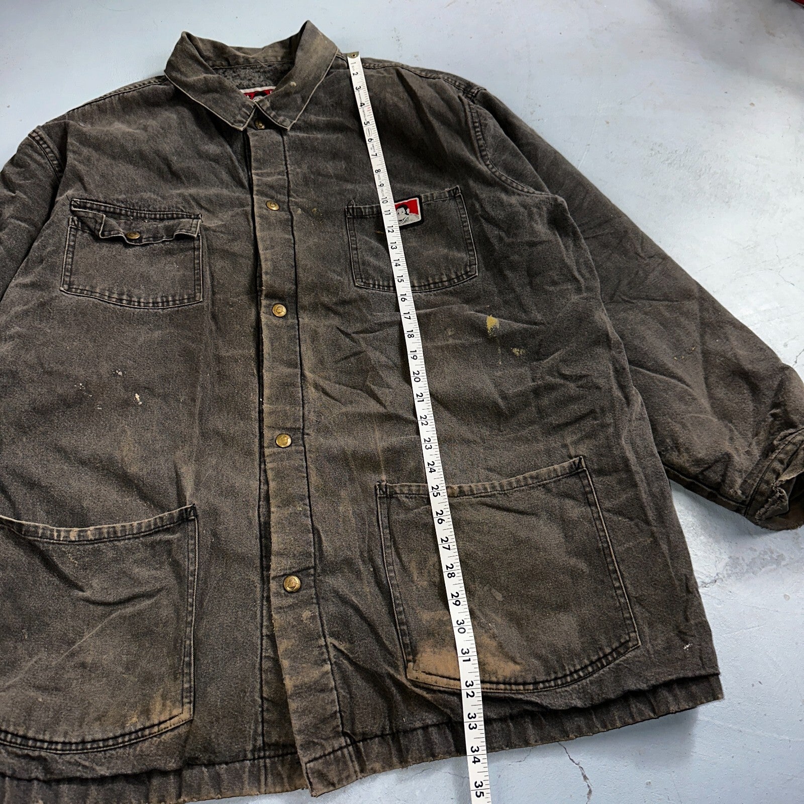 Ben Davis Jacket VTG 90s Canvas Blanket Lined Chore Workwear USA 3XL Detroit