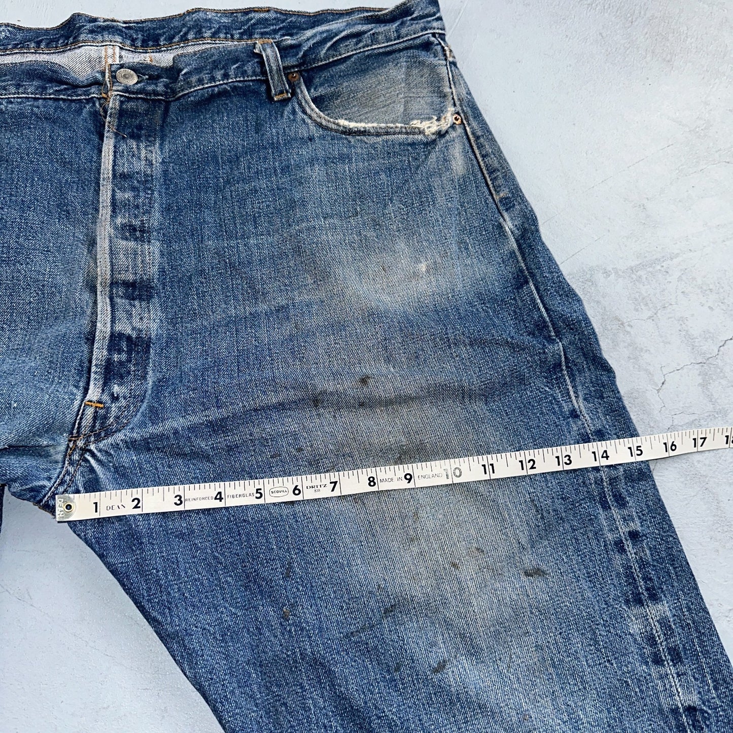 Levis 501 Vintage 70s SS Redline Selvedge USA XX Jeans Med Wash 48x30 Act 44x24