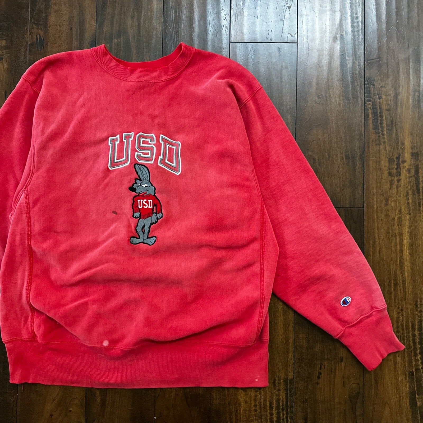 VTG Champion 80s OSD USA Reverse Weave Sweatshirt XL 90s South Dakota College