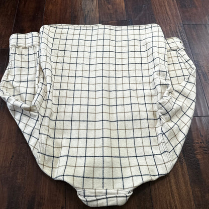 Norm Thompson VTG Long Sleeve Snap Up Heavy Wool Shirt Plaid 60s XL Rockabilly