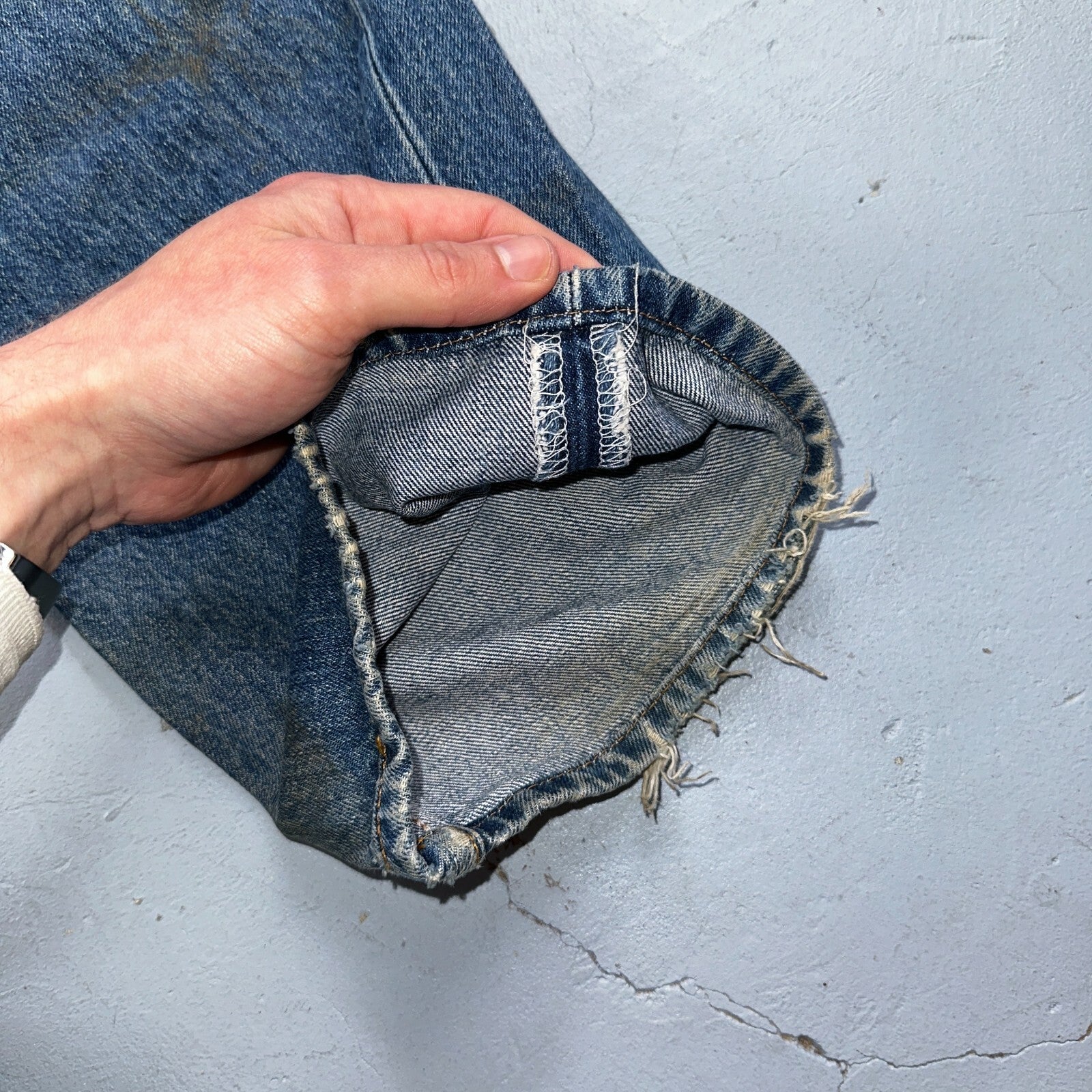 Levis 501 Vintage Y2K XX Straight Leg Jeans Blue Med Wash 34x34 Act 34x33