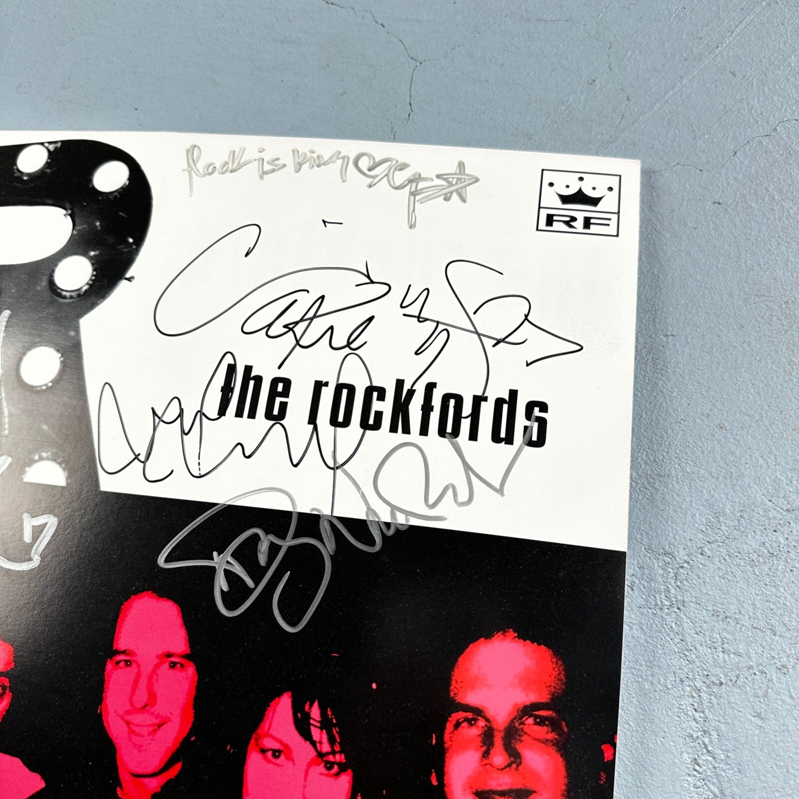 The Rockfords Band Signed Autograph Poster Board Rare Seattle Washington Rock