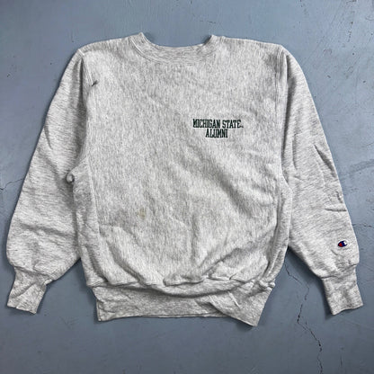 Champion Reverse Weave Vintage Michigan Alumni Sweatshirt M 90s Gray Crewneck