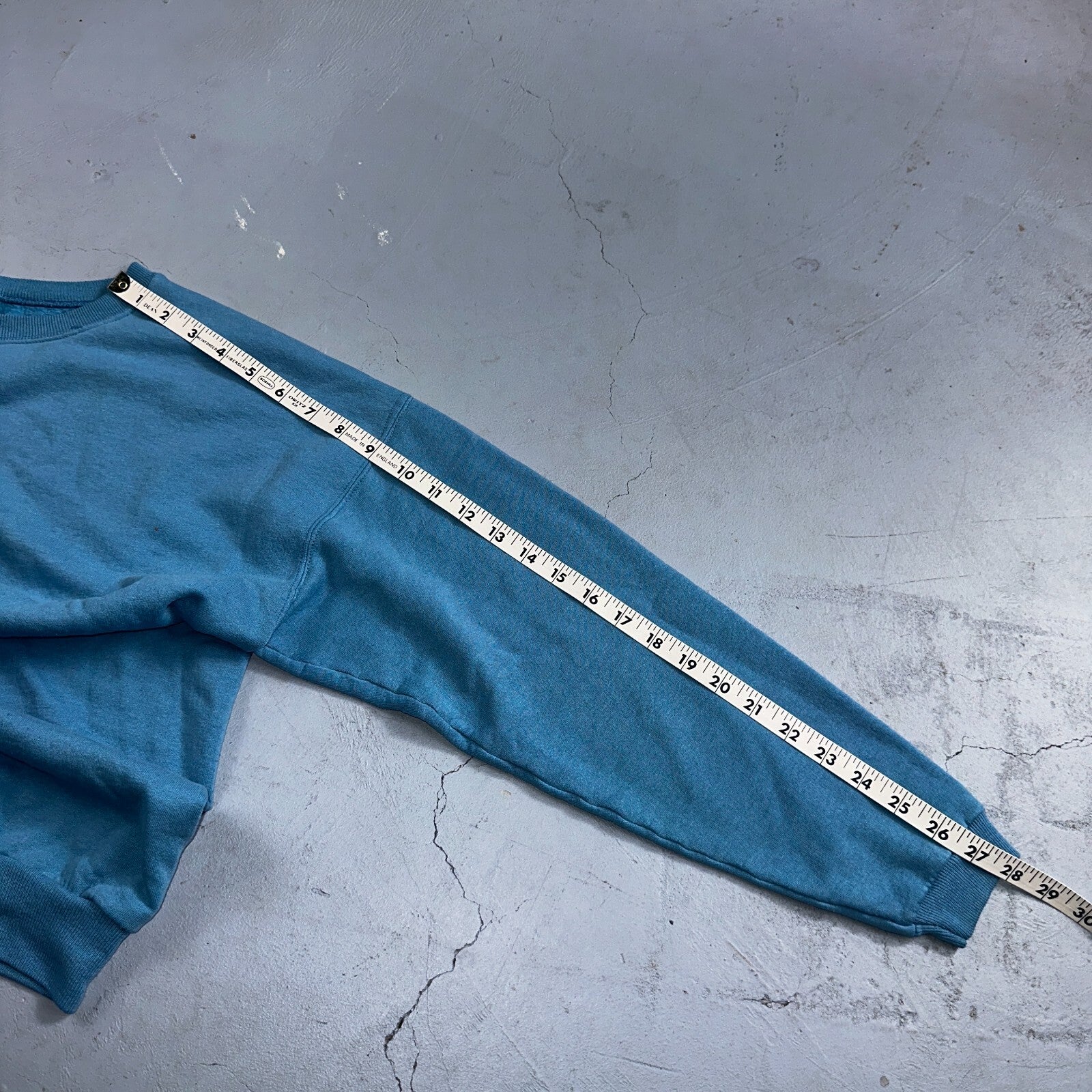 Vintage Crew Neck Sweatshirt 90s Women's Pullover Sweater Blue Hanes Her Way L