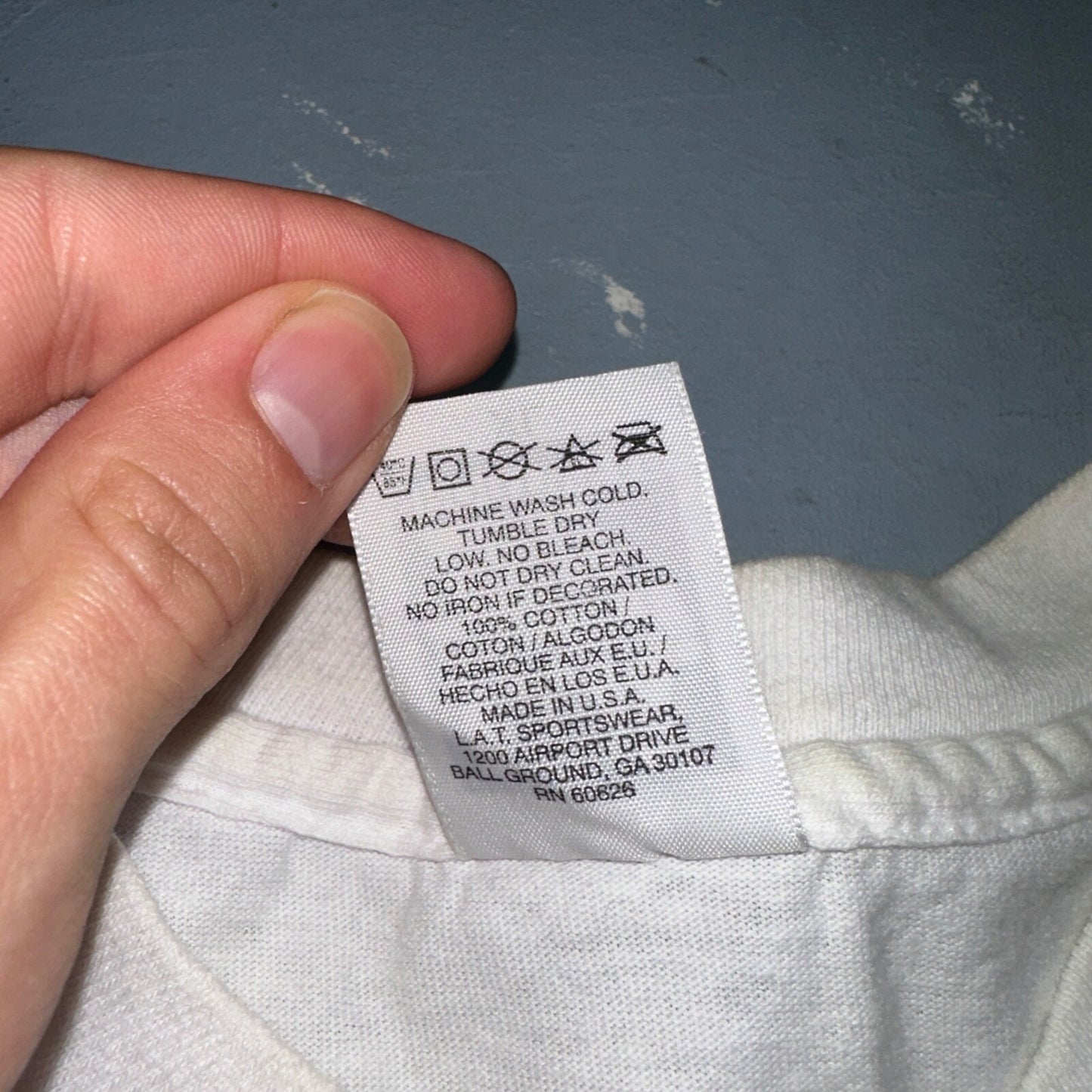 USA Flag American Flag VTG T Shirt LA Sportswear Custom Glitter One Of A Kind