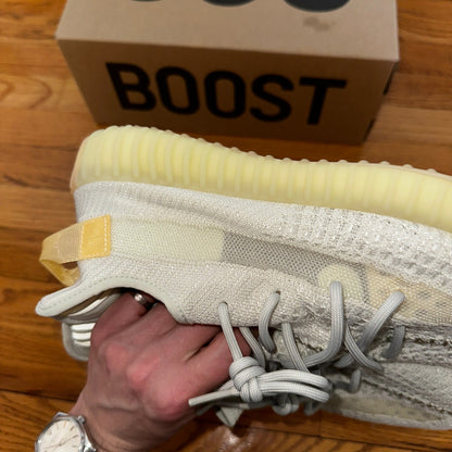 Adidas Yeezy Boost 350 V2 Low Light Size 11 With Box Lightly Worn White