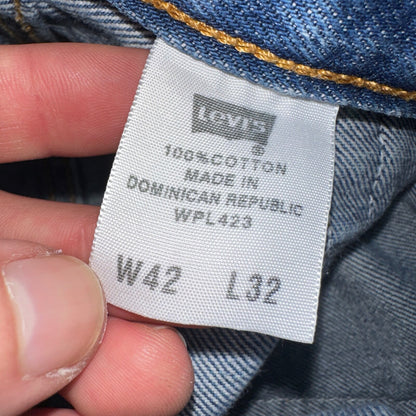 Levis 501 Vintage Y2K XX Straight Leg Jeans Blue Med Wash 42x32 Act 39x28