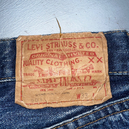 Levis 501 Vintage 80s Redline Selvedge USA XX Jeans Bootcut 33x36 Act 30x33