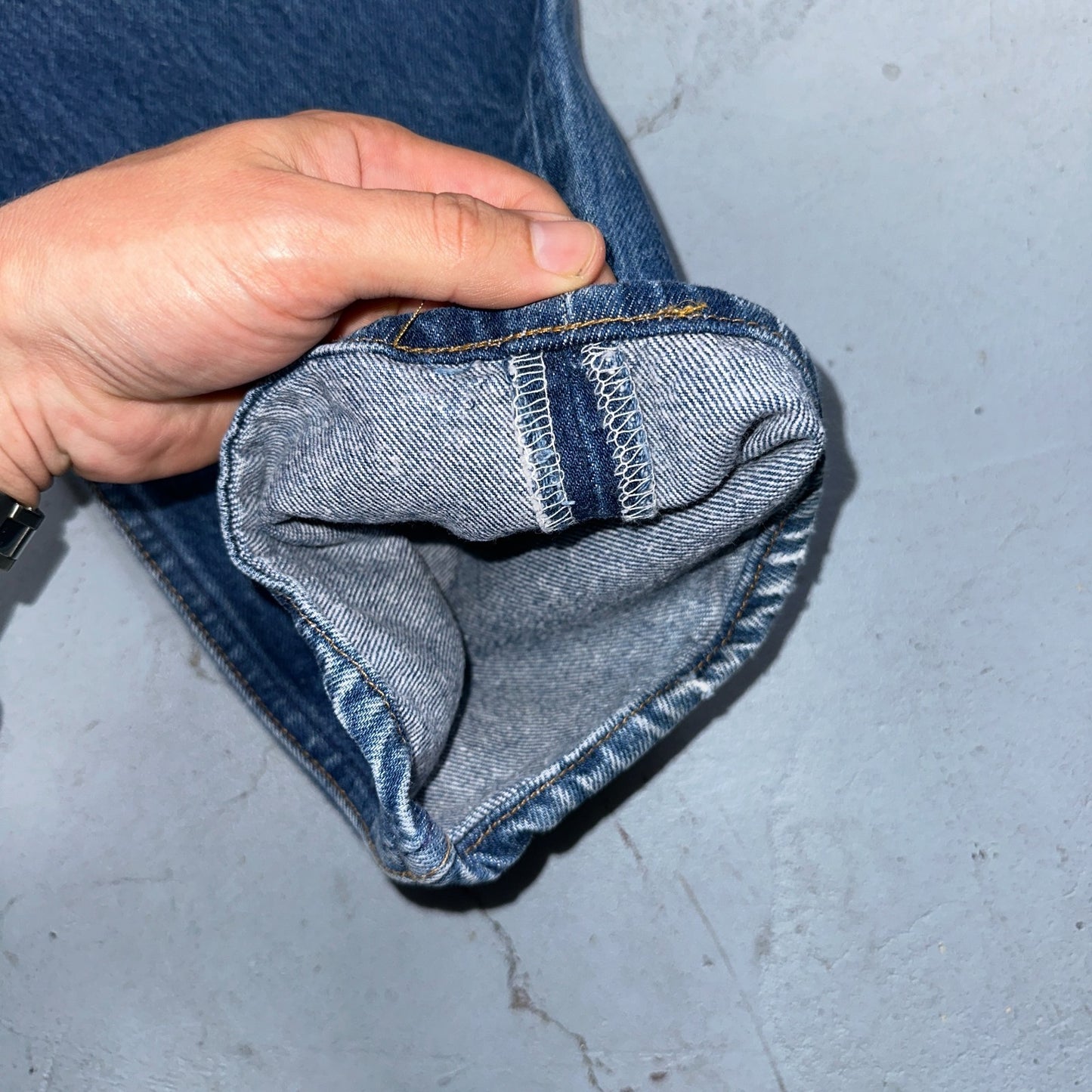 Levis 501 Vintage 90s USA XX Straight Leg Jeans Blue Med Wash 38x30 Act 36x27