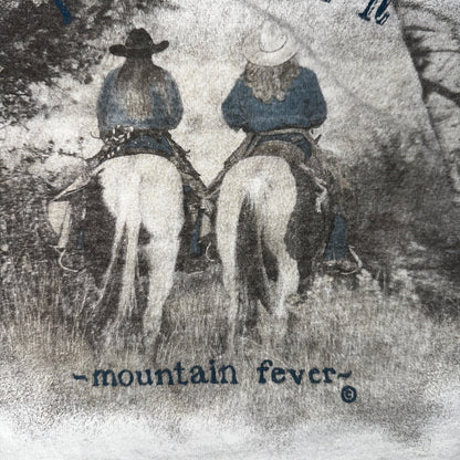 Cowgirls Forever Y2K VTG T Shirt Horses Mountain Fever Cool Country Music