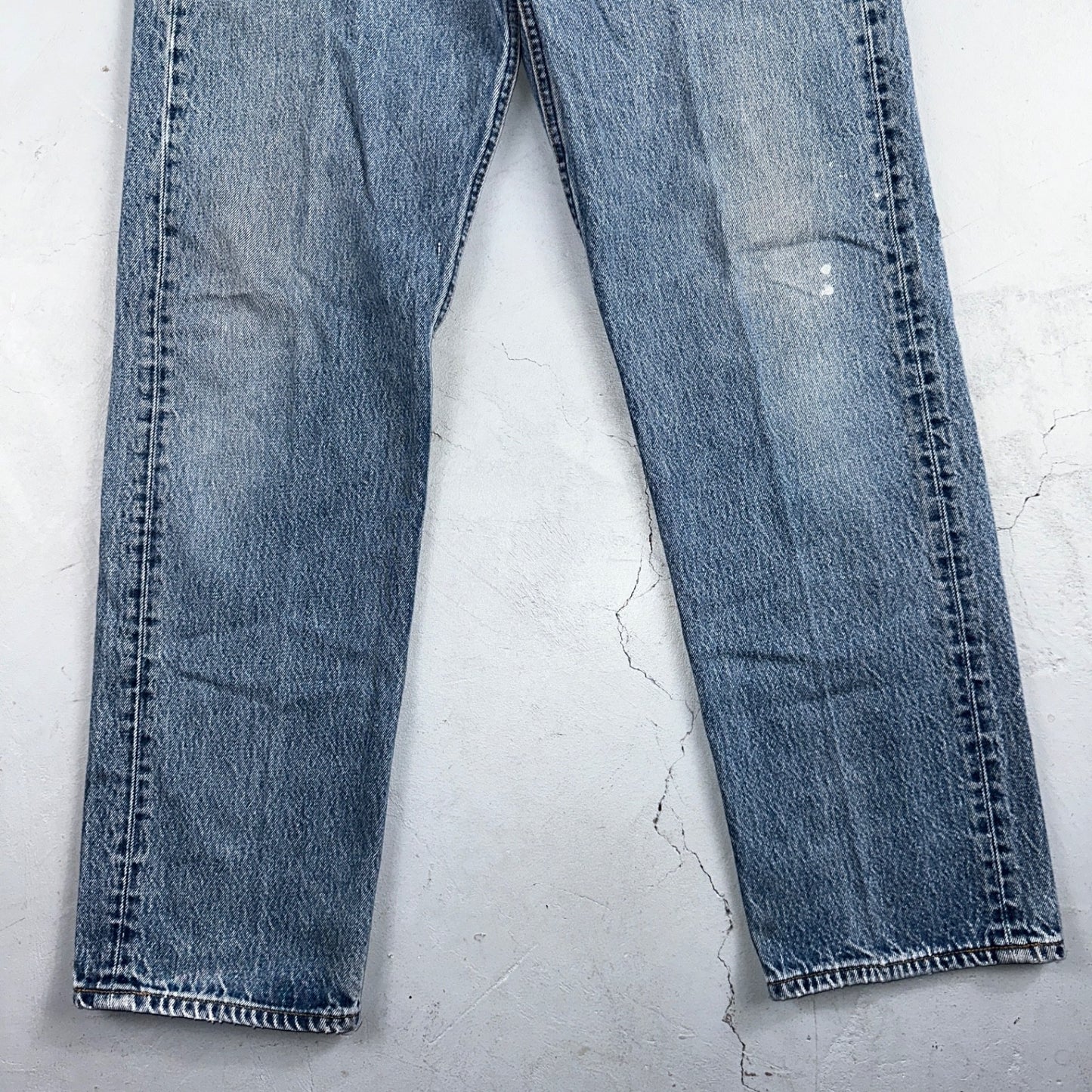 Levis 501 Vintage 90s USA XX Straight Leg Jeans Blue Light Wash 35x34 Act 33x30