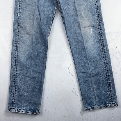 Levis 501 Vintage 90s USA XX Straight Leg Jeans Blue Light Wash 35x34 Act 33x30