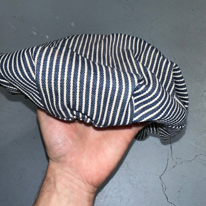 Conductor USA VTG Hat Cap Snapback Hat White Pinstripe XL Travel Cool Look Pin