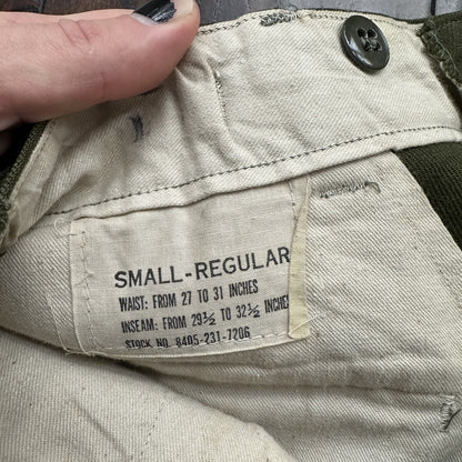 Original 1951 Dated Wool OG-108 Trousers 31x29 Military Pants Not HBT WWII WW2