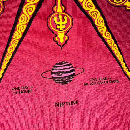 Planets Sun Solar System Y2K VTG T Shirt Hippie Science Tune World Nature Love