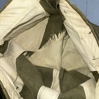 Vintage 50s 60s Duck Canvas Hunting Pants Zip Size 33x26 Rockabilly Double Knee