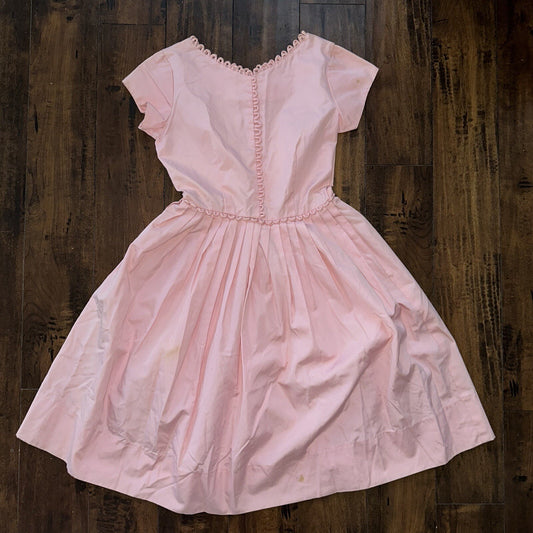 Vintage USA Rockabilly Womens Dress Pattern Pink 60s 70s Sanforized Princess