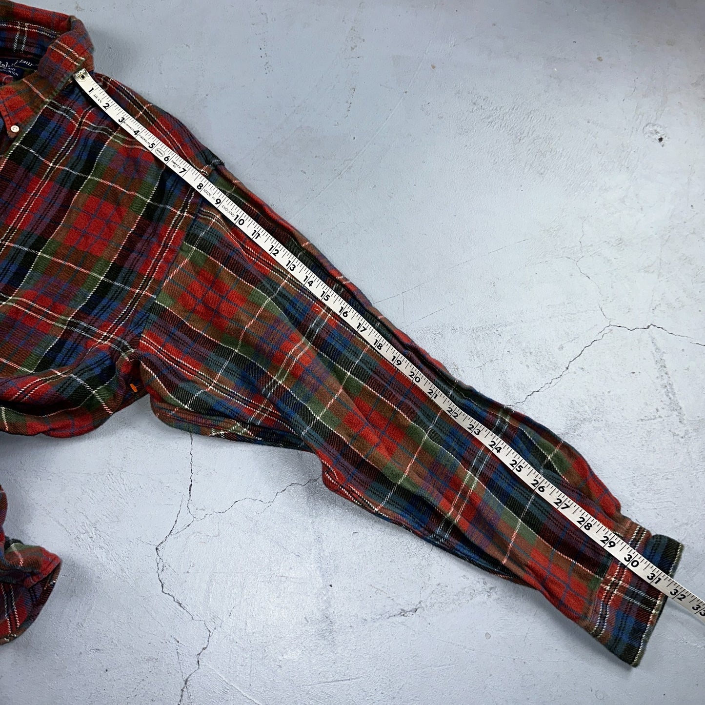 RALPH LAUREN Shirt Mens Size XL Button Up Plaid Long Sleeve Extra Large Blaire