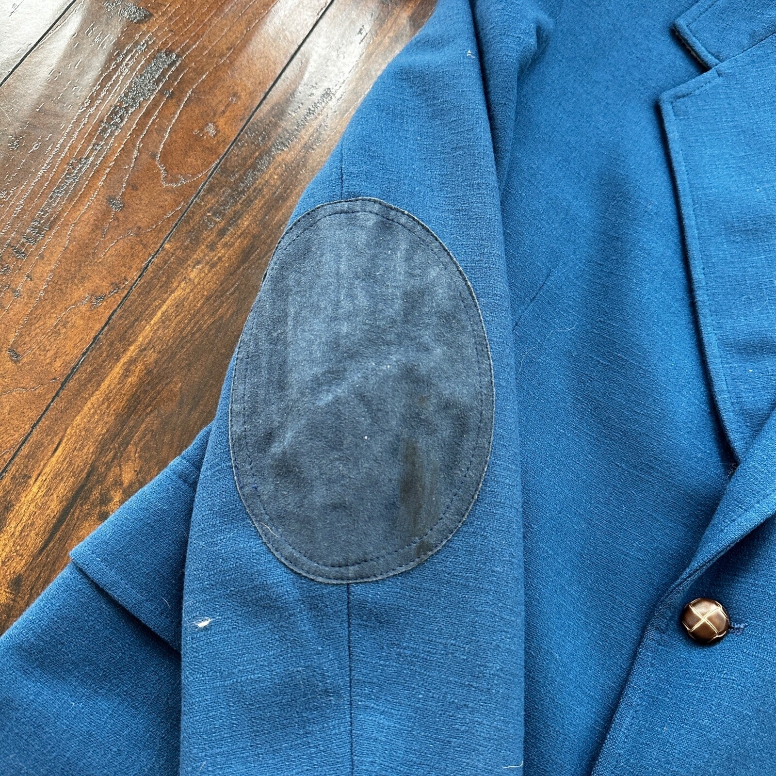 VTG Pendleton Jacket Blazer Men's 42 Blue 100% Pure Virgin Wool USA Western 70s