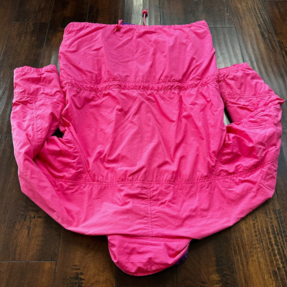Vintage Eddie Bauer Womens Goretex Rain Jacket Coat M PINK Purple 90s Parka