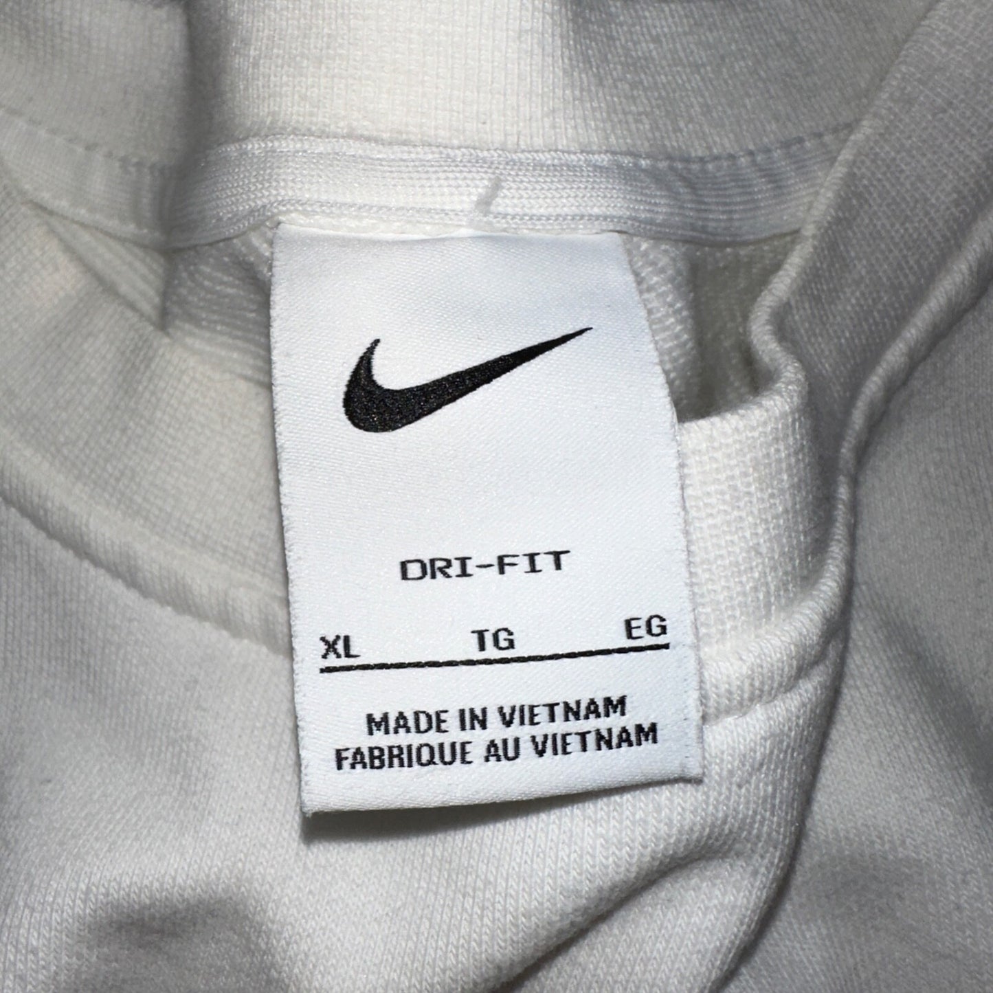 Nike Mens Sweatshirt Dri-Fit Pullover Sz XL White Cream Sweater DV7974-133