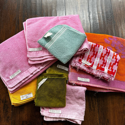 VTG Set Of 9 1960s Hand Towels Mismatched Steven’s Utica Linens