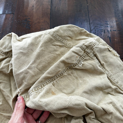 VTG WWII Canvas Garment Laundry Bag Rare Military Denim 1940s 40s 50s Stencil