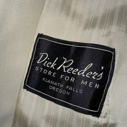 VTG Mens Suit 42 Jacket Coat 1970s Rockabilly 60s 70s USA White Thin Cream Rose