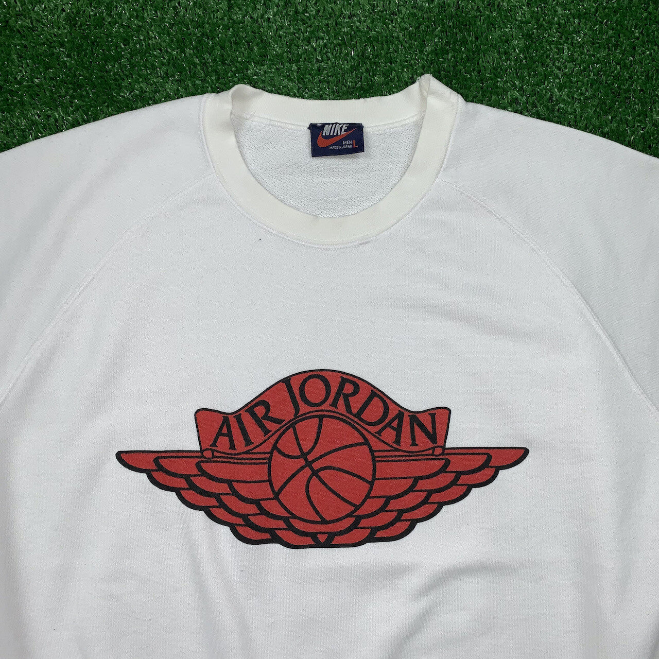 Nike Vintage Sweatshirt Mens T Shirt Jordan 1985 Wings Logo Japan Crewneck Bred