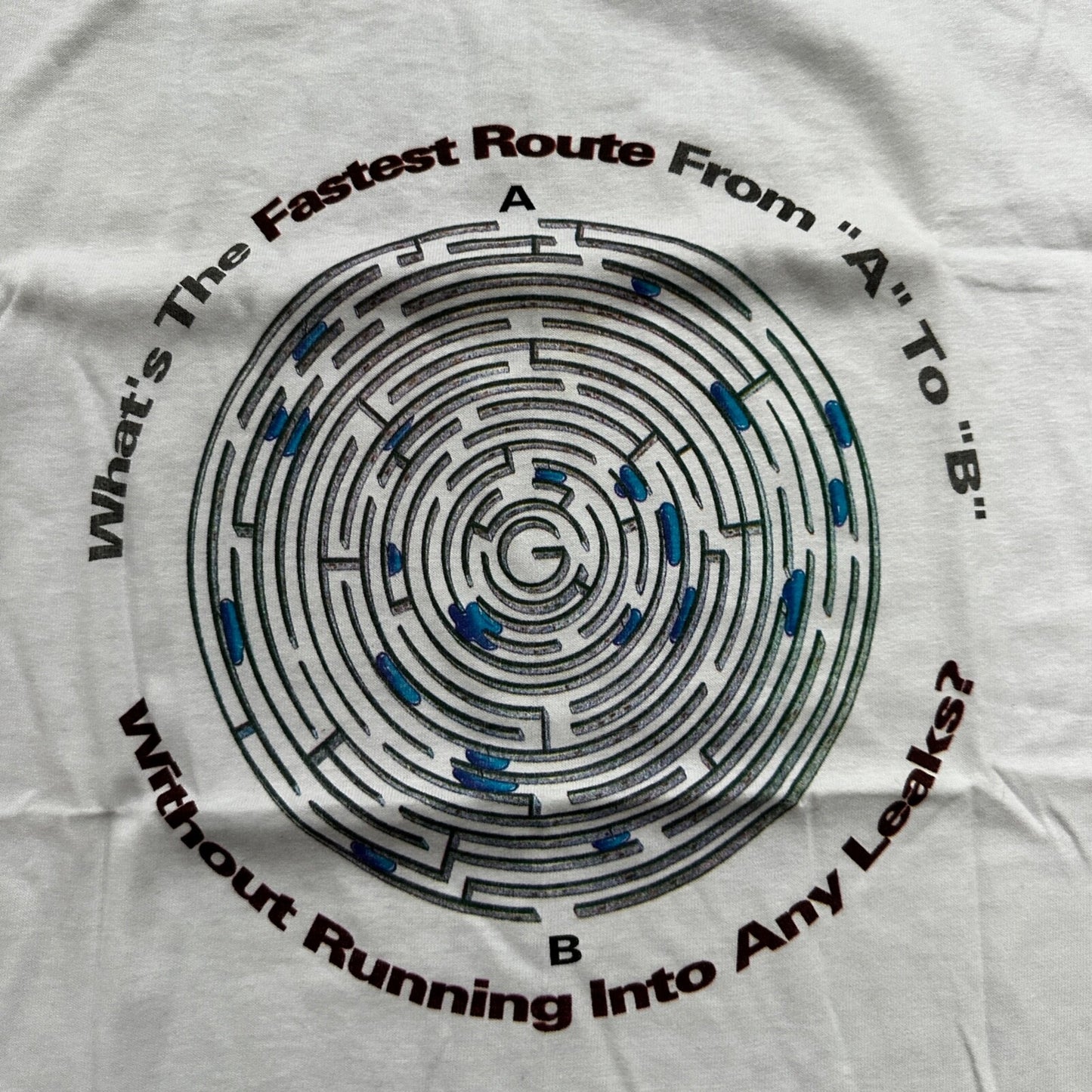 Fun Interactive Vintage T Shirt FOTL Single Stitch Rare Water Humor Joke 90s