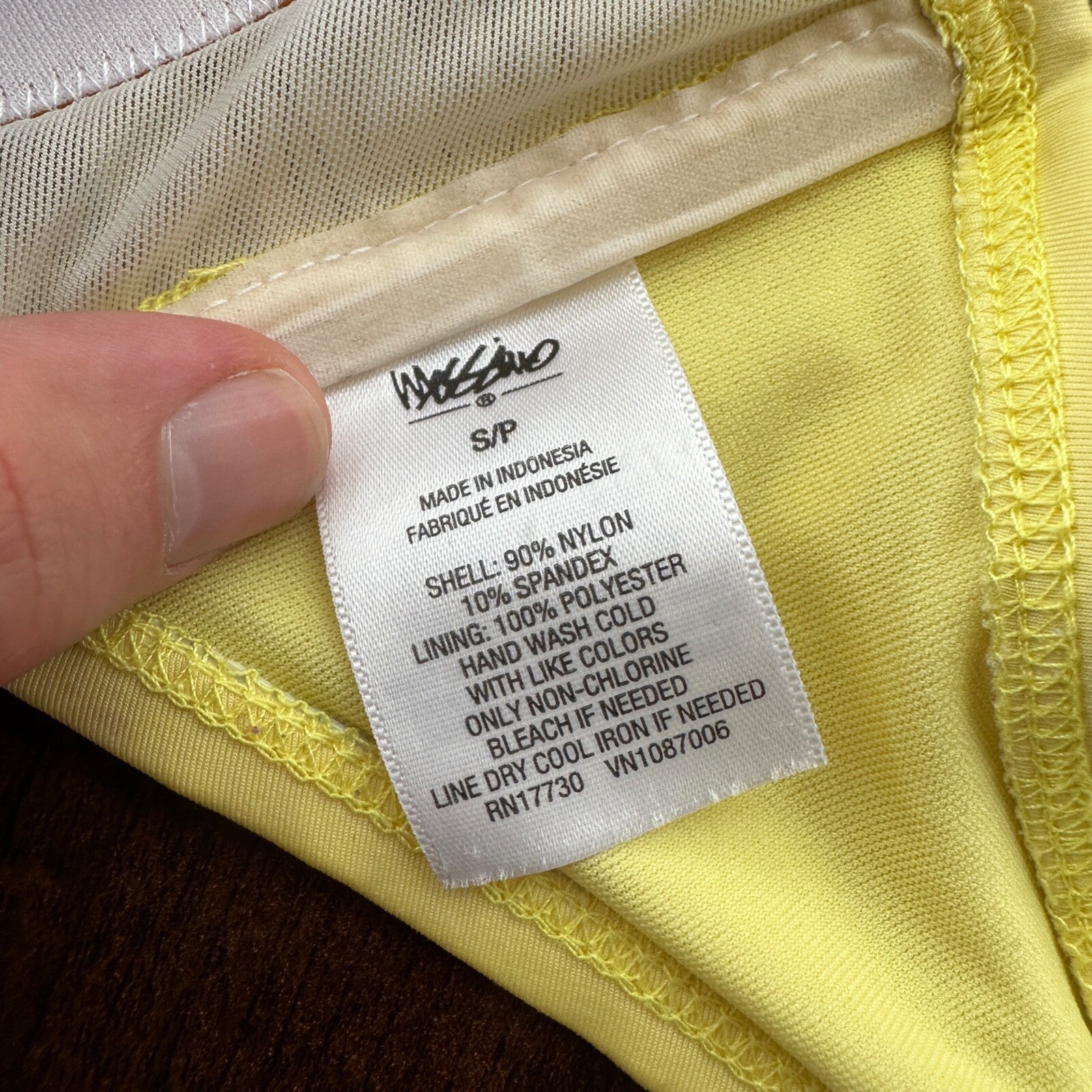 Yellow Womens Swim Suit Top Size S Lace Ruffle Strapless Padded Plus Extra