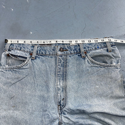 Levis 550 Vintage 90s USA Orange Tab Relaxed Blue Ligh Wash Jeans 36x32 Ac 33x30
