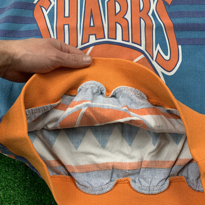 Nike Vintage Sweatshirt Mens T Shirt Sharks Crewneck AOP Basketball Jordan RARE