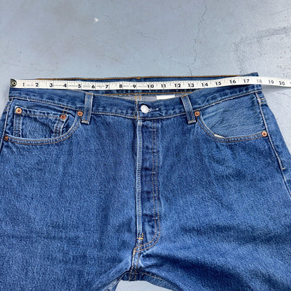 Levis 501 Vintage Y2K 90s XX Straight Leg Jeans Blue Med Wash 38x33 Act 36x29
